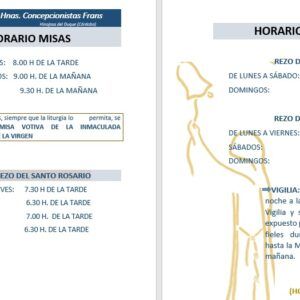 Horario Liturgia